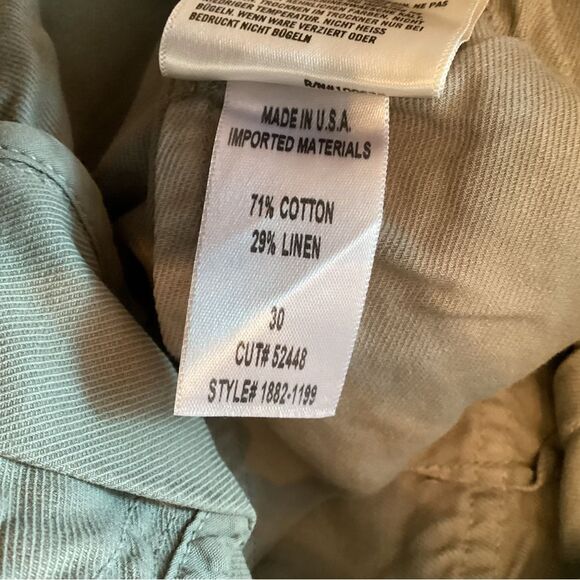 CITIZENS OF HUMANITY GREEN WIDE LEG LIZETTE PAPERBAG WAIST CARGO TROUSER PANTS - Picture 9 of 9